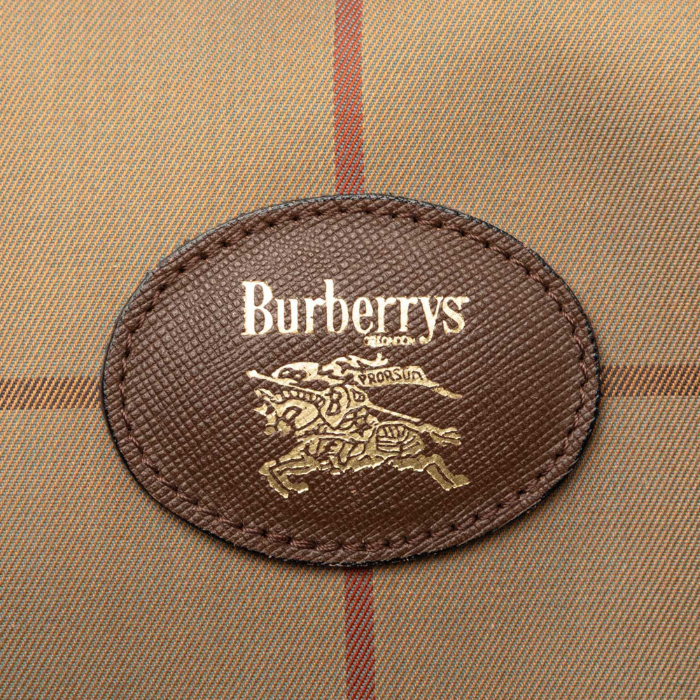 Pre-Loved Burberry Vintage Check Canvas Boston Bag - Picture 5 of 6